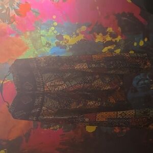 Colorful Asymmetrical Patchwork Skirt